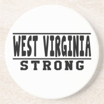 West Virginia Strong Designs Beverage Coaster