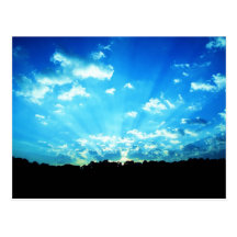 West Virginia Sunrise Blue Postcard