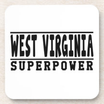 West Virginia Superpower Designs Beverage Coasters