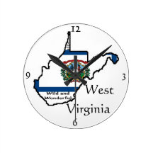 West Virginia Wall Clock