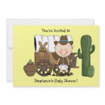 Western Baby Boy and Cow Pony - Shower or Party Personalized Invitations