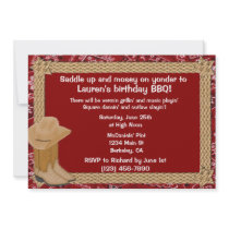 Western Birthday Party Invitation