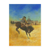Western Book Cover illustration  Postcard