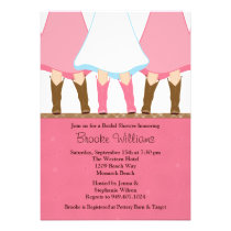 Western Boots Bridal Shower Invitation invitations