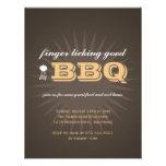 Western brown summer grill BBQ starburst picnic Custom Invite