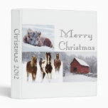 Western Christmas Photo Album 3 Ring Binder