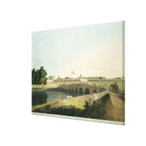Western Entrance of Fort St. George, Madras, plate canvas prints