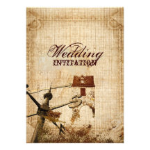western farmhouse country Wedding invitations