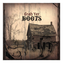 western farmhouse customizable country Wedding Custom Invites