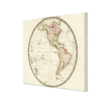 Western Hemisphere 4 Stretched Canvas Print