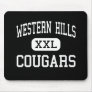 Western Hills - Cougars - High - Benbrook Texas Mousepad