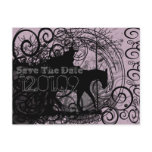 Western Horse With Swirls Save the Date Postcards