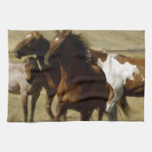 Western Horses Kitchen Towel