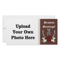 Western Horseshoe Holiday Photo Card