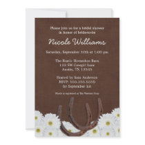 Western Horseshoes and Daisies Bridal Shower