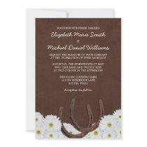 Western Horseshoes and Daisies Wedding