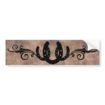 Western Horseshoes BUMPER STICKER