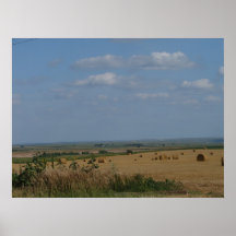 Western Kansas Bales Posters