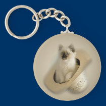 western_kitty_ornament keychains
