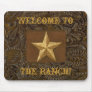 Western Leather Tool Print Star The Ranch Mousepad