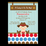 Western Little Cowboy Baby Shower Invitation invitations