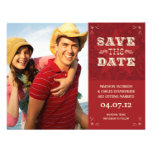Western Photo Save the date card Custom Invites