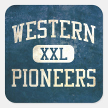 Western Pioneers Athletics Square Sticker