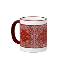 Western Red Bandana MUG or CUP
