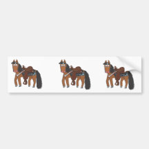 Western Riki Horse Bumper Stickers