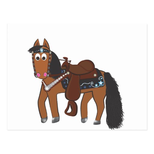 Western Riki Horse Postcard