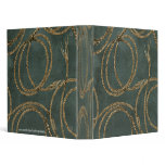 Western Rope Teal Green ~ Binder 1 Touch EZD Ring