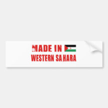 WESTERN SAHARA BUMPER STICKER