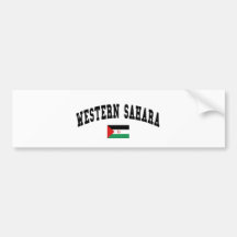 WESTERN SAHARA BUMPER STICKERS