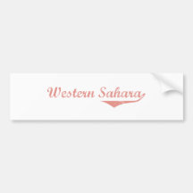 Western Sahara Bumper Stickers