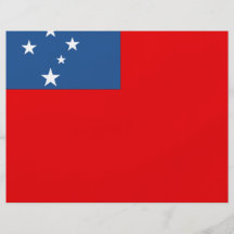 Western Samoa Flag Custom Flyer