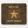 Western Style Star Leather Tool Print Mousepad