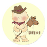 Western Theme Cute Baby Cowboy Fun Stickers