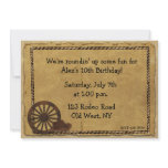 Western Themed Invitation