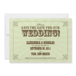 Western Vintage Save the Date Announcement (sage)