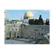 Western wall with Dome of the Rock, Jerusalem, Isr Post Cards