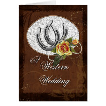 Western Wedding Invitation Card