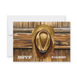 Western Wedding RSVP Cards invitations