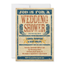 Western Wedding Shower Invitations