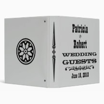 Western Wedding Wedding Guest 3 Ring Binders