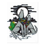 Western Wolf Howl Post Card