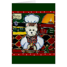 Westie Chef Cards