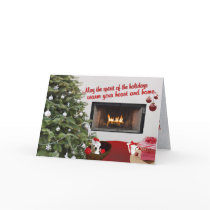 Westie Christmas Wishes Greeting Card #2