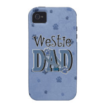 Westie DAD Vibe iPhone 4 Case