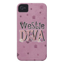 Westie DIVA Case-Mate iPhone 4 Cases