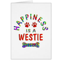 Westie Happiness Greeting Card